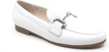 Gabor, 42.432.50, Weiße Damen Leder Slipper