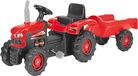 Dolu Rood Traptractor met Aanhangwagen 8153