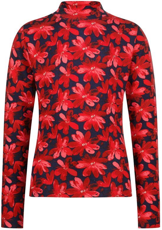 Vingino Jolijn T-shirt Meisjes Korte mouw Viscose Elastaan Chinese Red Maat 116
