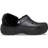 Crocs Classic Platform Fuzz Lined Clog Instappers Dames