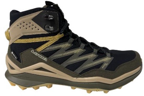 Lowa Maddox Pro Gore-tex Mid Black/Olive Men's Shoes - Size 11 - Black - Rubber Sole - Textile Outer Layer - Casual - Waterproof