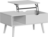 Vicco Stora Salontafel – 76 x 45 cm met liftfunctie Wit