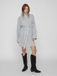 VILA Gebreide jurk Knoopriem in de taille Light Grey Melange XXL