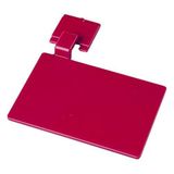 Maya Professional Tools 80002-3 bord voor wandrails, FBK/levensmiddelhygiëne, 110 mm x 75 mm, rood