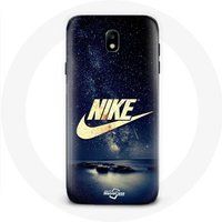 Nike Etui voor Samsung Galaxy J3 2017 Logo Gold Starry Night Maniacase