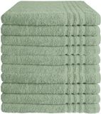 Byrklund Badhanddoek - Set van 10 - Hotelkwaliteit - 100% katoen (BCI) - 500 g/m² - 70x140 cm - Jade
