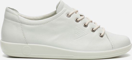 ECCO SOFT 2.0 - Witte Veterschoenen - Dames - Maat 42
