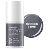 alessandro Striplac UV-nagellak The Hell Machine Shimmer - dekkend & krasbestendig tot 15 dagen - Eenvoudig aan te brengen - Zachte verwijdertechnologie - Veganistisch - Grijs, 6,5 ml