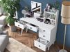 Coiffeuse JAKE 5 tiroirs blanc