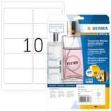 HERMA 8018 weerbest folielabels A4 transparant, set van 32