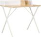 Bureau 80x50x84 cm blanc et naturel