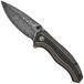 Civivi Vyrent C25037B-DS1, Damascus, Black Tan Orange G10 couteau de poche
