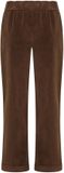 Deha Broek Straight Pants Stretch Velvet Vrouwen Bruin
