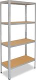 Merkloos / Sans marque Metalen Stellingkast - Opbergrek Zwaar - Orde Maken - Schroefloze Montage - 230x120x60 cm - Verzinkt