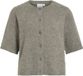 VILA Femme Pull Col Rond Fermeture Boutonnée Manches Courtes Look Tendance