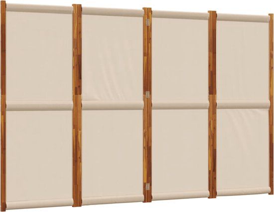 vidaXL Kamerscherm met 4 panelen 280x180 cm taupe