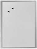 Herlitz 10524627 whiteboard en magneetbord (zilveren houten lijst, 40 x 60 cm) wit