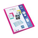 Viquel Personaliseerbare documentenmap - A4 - 80 weergaven - Framboos rood