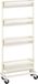 Premium Chariot de cuisine Beige Inox/Acier laqué