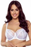 Vivisence damesbeha tule net kanten strikcups 1044, wit, 75D