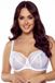 Vivisence damesbeha tule net kanten strikcups 1044, wit, 75D
