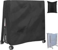 TRAFIR 210D Housse de table de ping-pong imperméable - Noir - 165×70×185cm