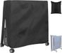 TRAFIR 210D Housse de table de ping-pong imperméable - Noir - 165×70×185cm