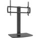 Hemuduplus Universele draaibare TV-standaard/tafel voor TV's van 40 tot 86 inch, 110 graden draaibaar, 5 niveaus in hoogte verstelbaar, zware gehard glazen voet