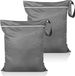 Ibenzoa® Sac de voyage étanche pour usage humide et sec - Set de 2 pièces, gris foncé