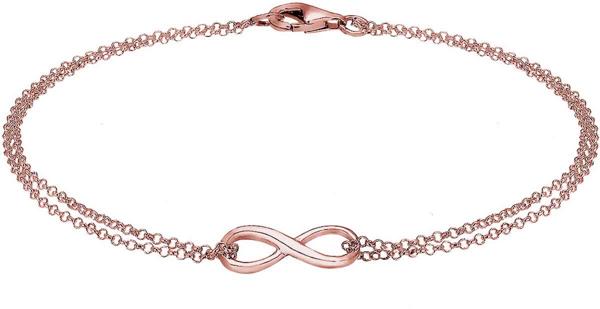 Elli Armbanden 925 Sterling Zilver rosÃ©goud verguld Oneindigheid