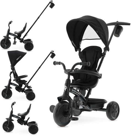 Qplay Elite Platinum Driewieler - Loopfiets - Zwart