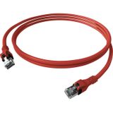 EasyLan DualBoot PushPull IP20 patchkabel, Cat.6A (Klasse EA), S/FTP, rood, 10 m