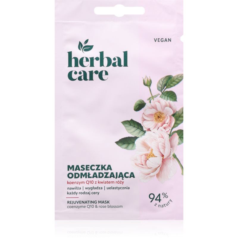 Farmona Herbal Care Vegan Odmładzająca Maseczka na twarz - Koenzym Q10 z Kwiatem Róży 7 g