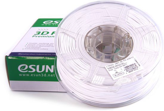 ESUN ABS+ White 3D printer filament - 1.75mm