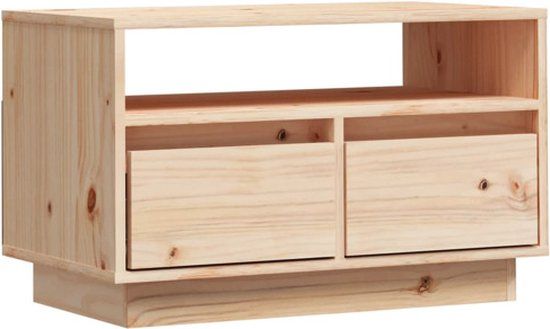 vidaXL Tv-meubel - Massief Grenenhout - 60x35x37 cm