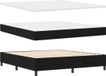 vidaXL Boxspringbed met matras, zwart, 180 x 200 cm, gestoffeerd
