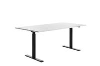 Topstar zit-/stabureau, elektrisch hoogteverstelbaar, 1800x800 mm, zwart/wit