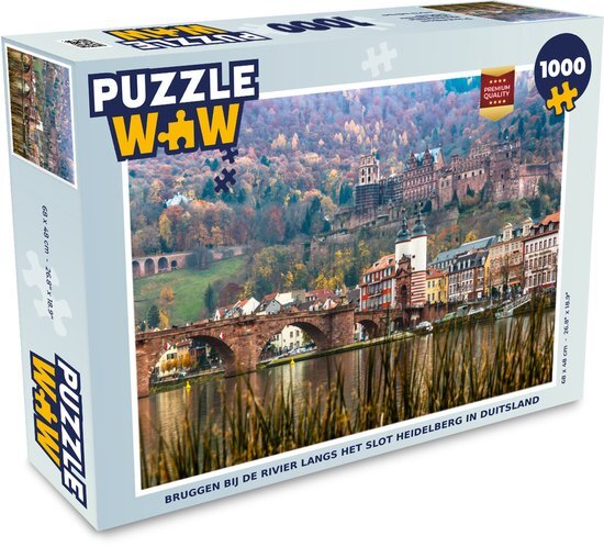 MuchoWow Puzzel Heidelberg - Kasteel - Brug - Legpuzzel - Puzzel 1000 stukjes volwassenen