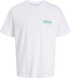 JACK&JONES JORRIVIERA VINTAGE POSTER BACK TEE SS CN Heren T-shirts XXL Katoen Wit