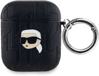 Karl Lagerfeld Monogram Karl Head étui pour AirPods 1/2 - noir