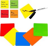 Brute Strength Bigsave B.V. Whiteboard Scrum Magneten met stift - 75 stuks - Mix - 5 kleuren - 7,5 x 7,5cm