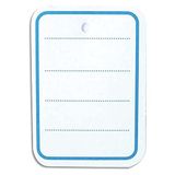 Agipa 161021 etiketten, gelinieerd, 31 x 46 mm, 1000 stuks, blauw