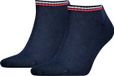 Tommy Hilfiger 2-paar Iconic sneakersokken - Katoen - Blauw - Maat 42