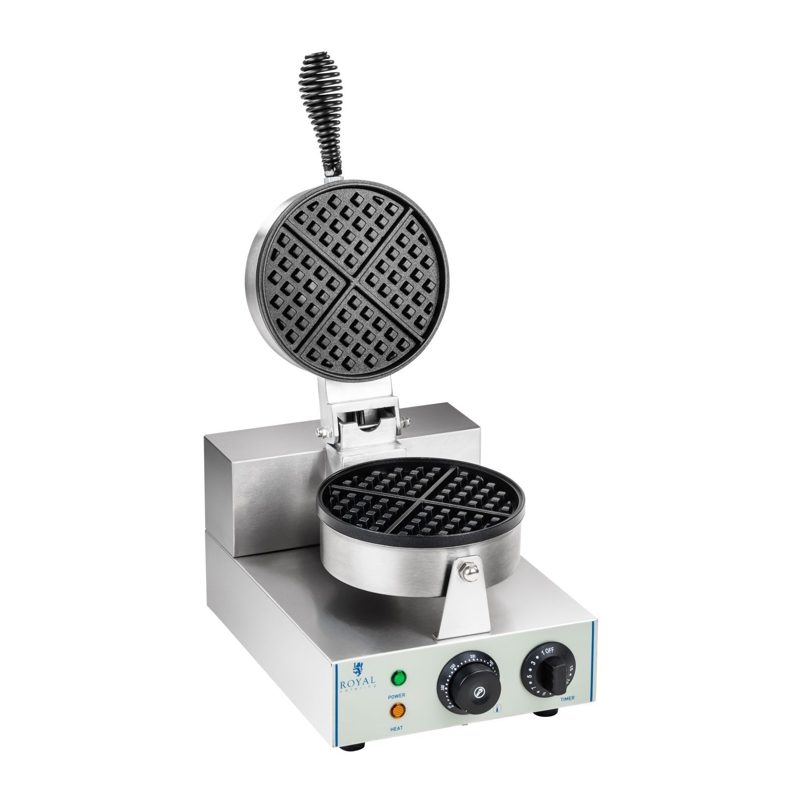 Royal Catering Wafelijzer - 1 x 1300 watt - Rond - 4260223027734