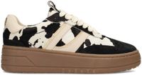 Poelman PS Poelman ANEMONE Dames Sneakers - Beige Met Dierenprint - Maat 39