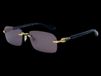 Gucci GG1221S Lunettes de soleil homme doré géométrique marron 56mm