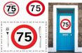 Shoppartners 75 jaar stopbord versiering voordeel pakket