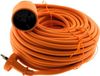 Calex Verlengkabel 15m - IP20 Waterdicht - Verlengsnoer voor Buiten - 3x 1,5mm² - Oranje