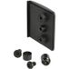 Siso OBSESSION Cache frontal pour paroi en verre Noir mat