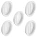cyclingcolors 5 x ventilatierooster buitenrooster rond totaal 49 mm binnen 44 mm kunststof luchtrozet geperforeerd plat, wit